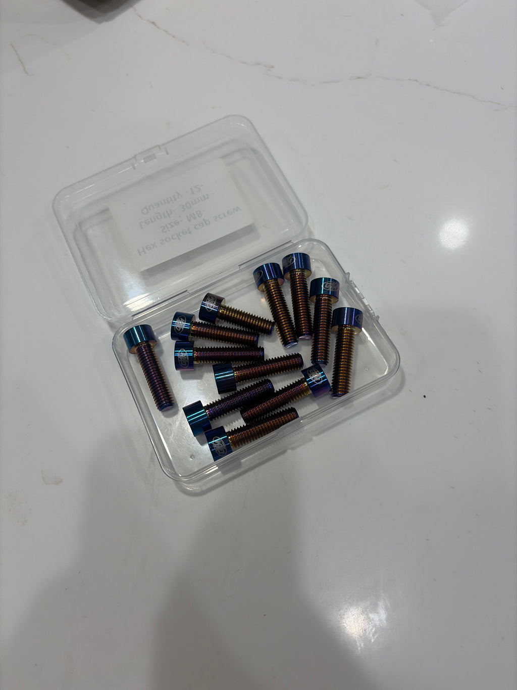 Titanium Handlebar Clamp Bolts Custom made