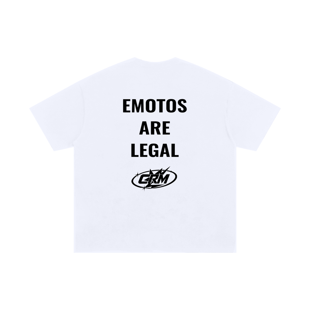EMOTOS ARE LEGAL basic font tee