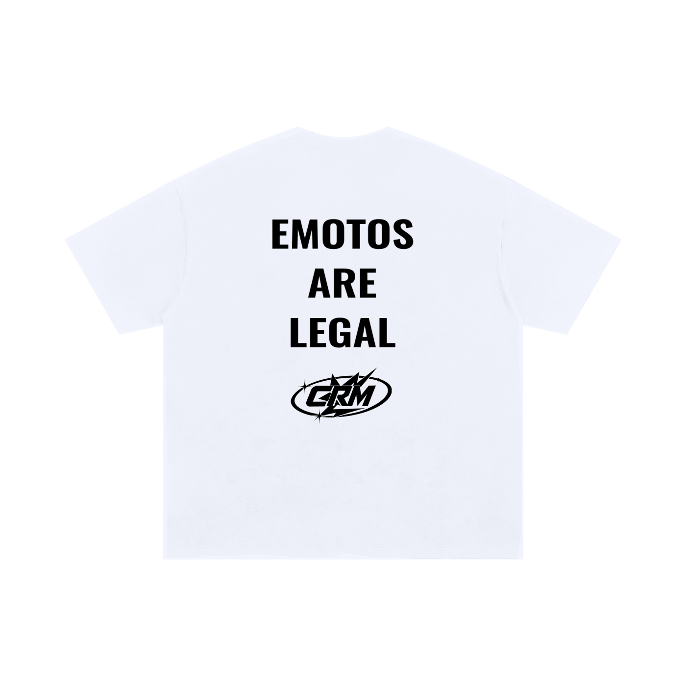 EMOTOS ARE LEGAL basic font tee