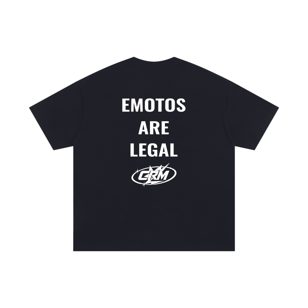 ALL EMOTOS ARE LEGAL basic font tee